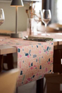 Dunicel® Tête-à-Tête-Tischläufer 0,4 x 24 m Ocean Pebbles