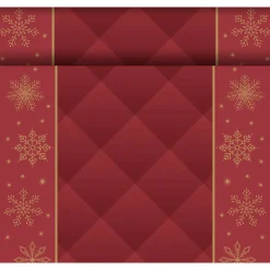 Dunicel® Tête-à-Tête-Tischläufer 0,4 x 24 m Rhombus Bordeaux