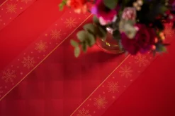 Dunicel® Tête-à-Tête-Tischläufer 0,4 x 24 m Rhombus Bordeaux