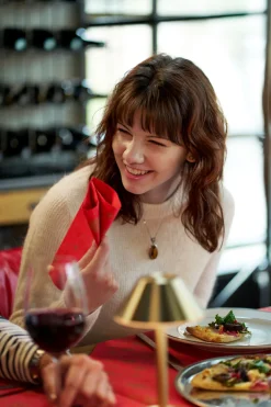 Dunilin®-Serviette 40 x 40 cm Stargazing Red