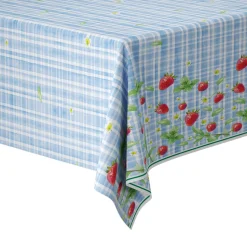 Dunisilk® Tischdecke 138 x 220 cm Strawberry Picnic