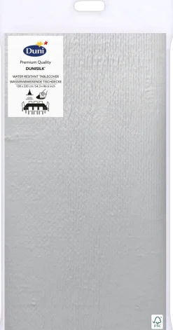 Dunisilk® Tischdecken 138 x 220 cm Silver