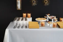 Dunisilk®-Tischdeckenrolle 1,18 x 25 m Metallic Silver