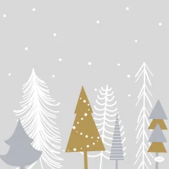 Dunisoft®-Serviette 40 x 40 cm Winter Trees