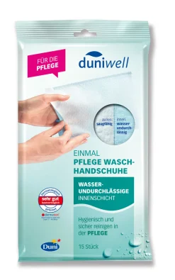 Einmal Pflege Waschhandschuhe 15 x 23 cm Weiß