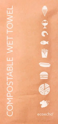 Erfrischungstücher 60 x 130 mm eco Brown