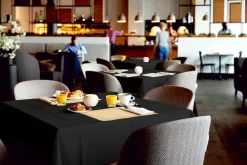 Evolin®-Tischdecke 127 x 127 cm Schwarz