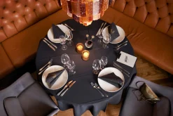 Evolin®-Tischdecke rund Ø 180 cm Schwarz