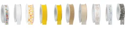 Geschenkband 25 mm x 2 m Woc Yellow