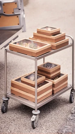 Glance Catering Tray Large 450 x 310 x 80 mm Braun ungeteilt