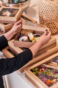 Glance Catering Tray Large 450 x 310 x 80 mm Braun ungeteilt