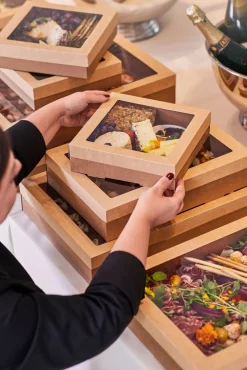 Glance Catering Tray Small 225 x 226 x 60 mm Braun ungeteilt