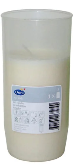 Grablicht 140 x Ø 70 mm 110 Std. Weiß