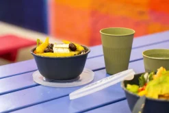 Hot Stripes Becher Mehrweg 36 cl/12 oz Grün