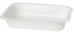 Karton/PET Schale 186 x 136 x 35 mm Weiß ungeteilt