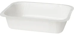 Karton/PET Schale 186 x 136 x 45 mm Weiß ungeteilt