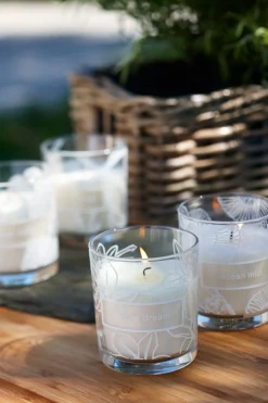 Kerzenglas Ø 70 mm 30 Std. Weiß