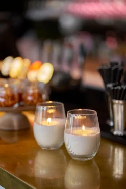 Kerzenglas Ritz 12,5 cm, ø 7,6 cm 55 Std. Weiß