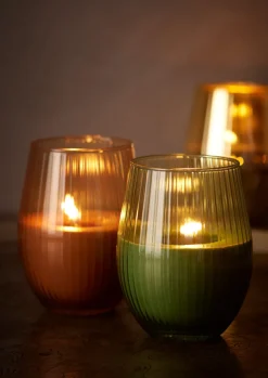 Kerzenglas Ritz 12,5 cm, ø 7,6 cm 55 Std. Grün