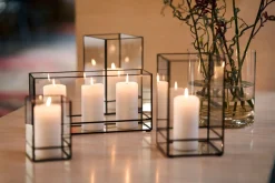 Kerzenhalter Capella 10 x 10 x 15 cm Schwarz