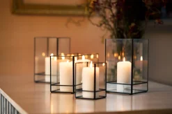 Kerzenhalter Capella 15 x 15 x 25 cm Schwarz