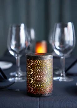 Kerzenhalter Dara 120 x Ø 85 mm Brushed Metal