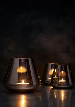 Kerzenhalter Etna 14,5cm x Ø 16,5cm Anthrazit