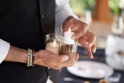 Kerzenhalter Neat 77 x Ø 60 mm Natürlich