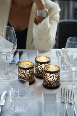 Kerzenhalter Safari Giraffe 75 x Ø 75 mm Schwarz