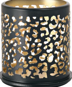 Kerzenhalter Safari Leopard 75 x Ø 75 mm Schwarz