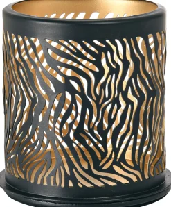 Kerzenhalter Safari Zebra 75 x Ø 75 mm Schwarz