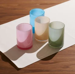 Kerzenhalter Silky 115 x 85 mm Blau