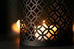 Kerzenhalter Taj 8,9 cm Ø x13 cm Brushed Metal