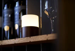 LED -Kerzenhalter Bright 10,5 x Ø 7,5 cm Braun