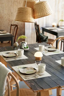 LED -Kerzenhalter Brother Bambus 105 x Ø 110 mm Weiß