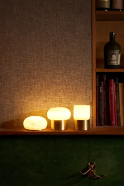 LED Lamp Cordless Fleur 12,3 x Ø 8,2 cm 14 Std. Messing