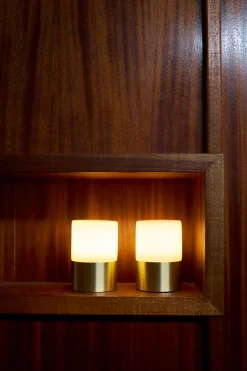 LED Lamp Cordless Fleur 12,3 x Ø 8,2 cm 14 Std. Messing