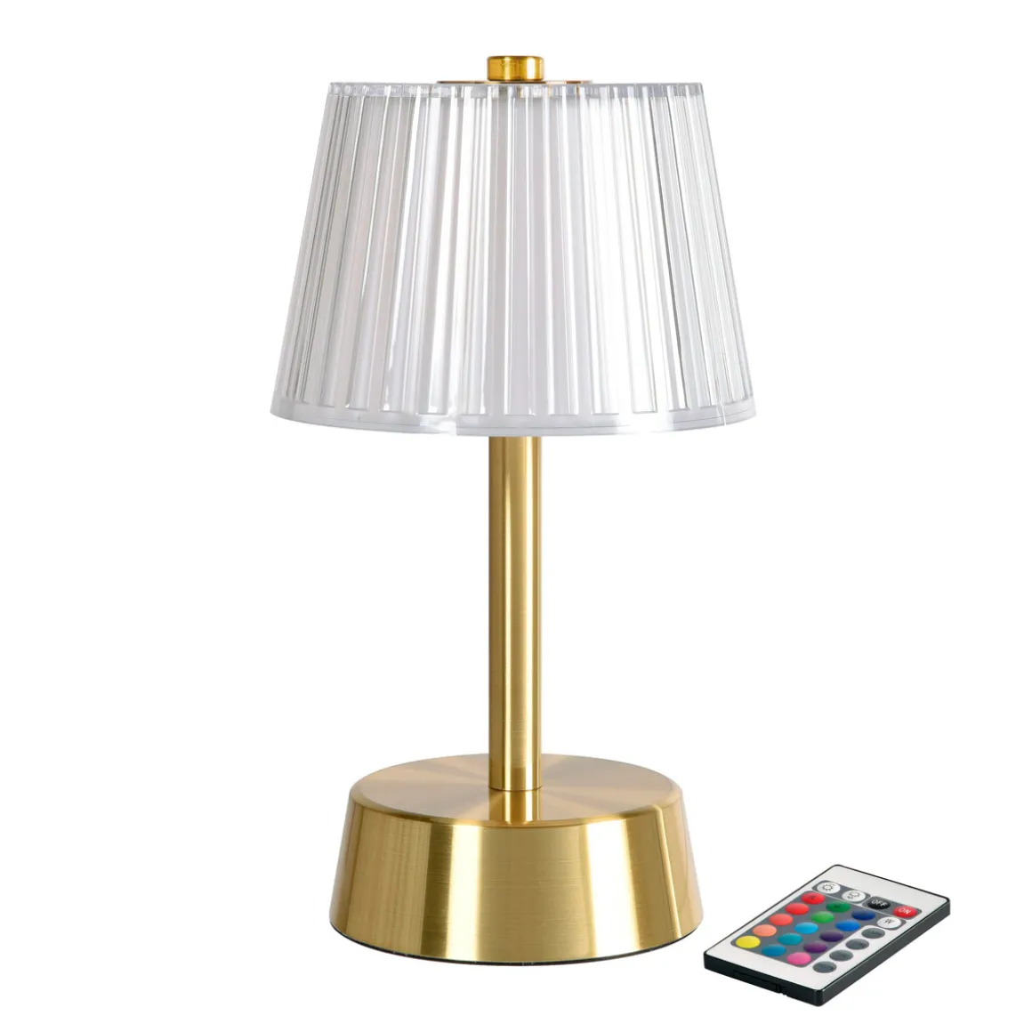 LED Lamp Cordless Jay 22 x Ø 12 cm 18 Std. Gold