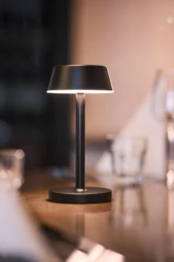 LED Lamp Cordless Nour Midi 20 x Ø 10 cm 14 Std. Schwarz