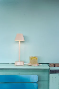 LED Lampe kabellos Zelda 32 x Ø 10,3 cm 14 Std. Soft Pink