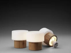 LED Leuchte Sister Bambus 110 x Ø 110 mm Weiß