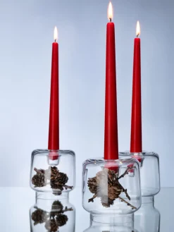 Leuchterkerzen, getaucht 245 x Ø 22 mm 7,5 Std. Greige