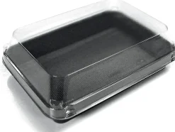 Lunchbox 185 x 134 x 54 mm Schwarz ungeteilt