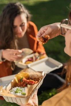 Menübox 600 ml Braun ungeteilt