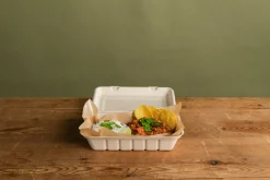 Menübox 600 ml Braun ungeteilt