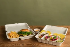 Menübox 600 ml Braun ungeteilt