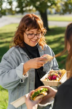 Menübox 850 ml Braun ungeteilt