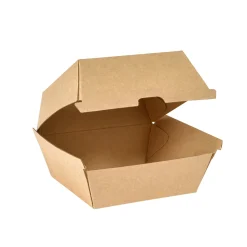 Menübox Burger 700 ml Braun ungeteilt