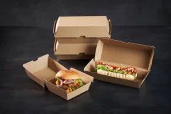 Menübox Dinner 1300 ml Braun ungeteilt