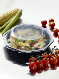 Octabowl® 230 x 230 x 72 mm Schwarz ungeteilt